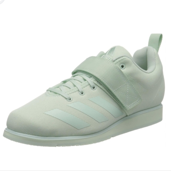 EUC Adidas Women's Light Aqua Powerlift 4 Cross Trainer Shoes Sneakers, Sz 6.5 - Picture 1 of 12